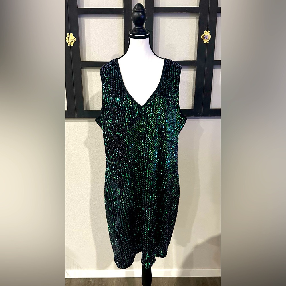 Sequin Green Dress